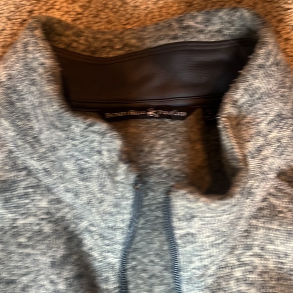 Mens Large Polo Vest / Heather Grey - Picture 3 of 5